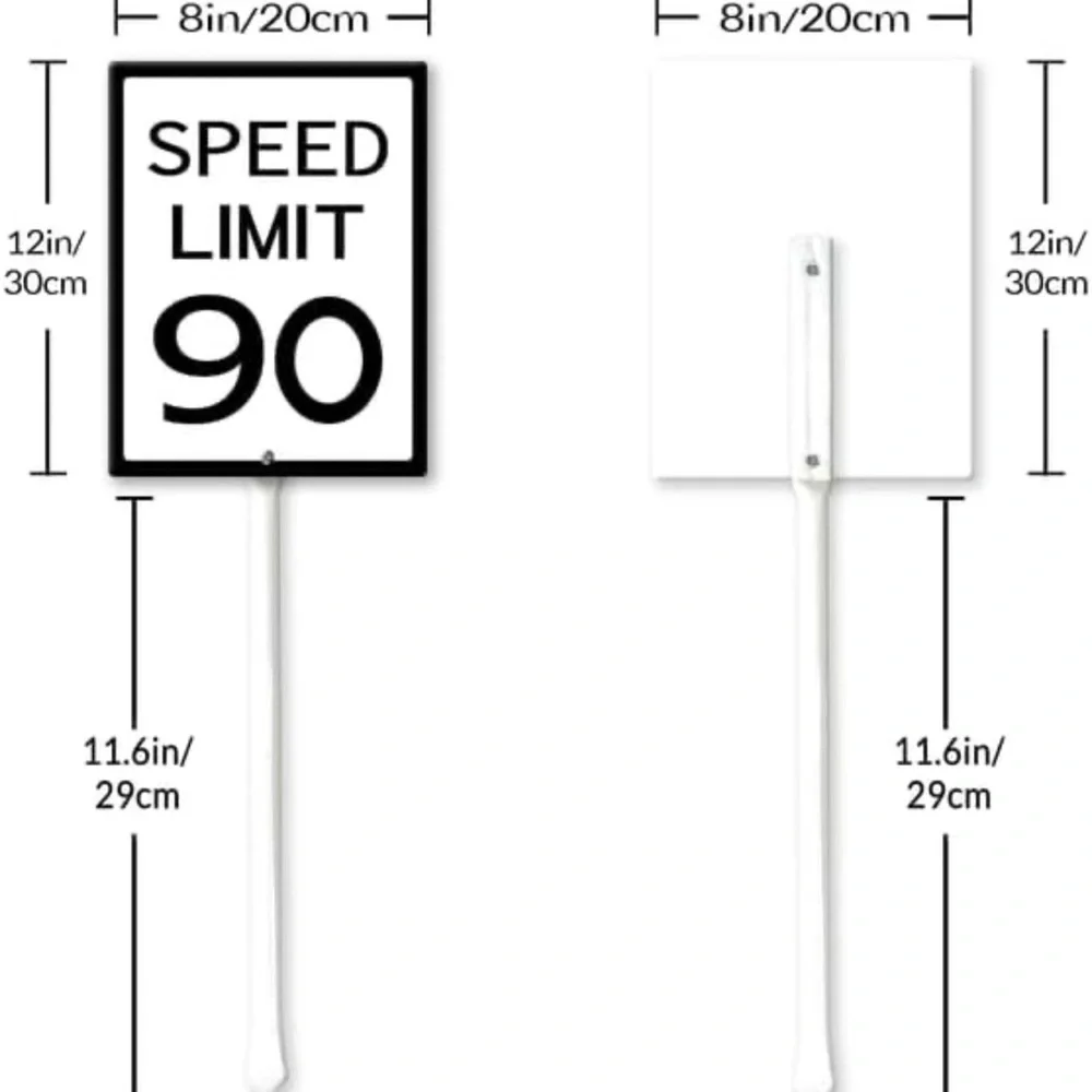 Speed Limit 90 Aluminum Sign